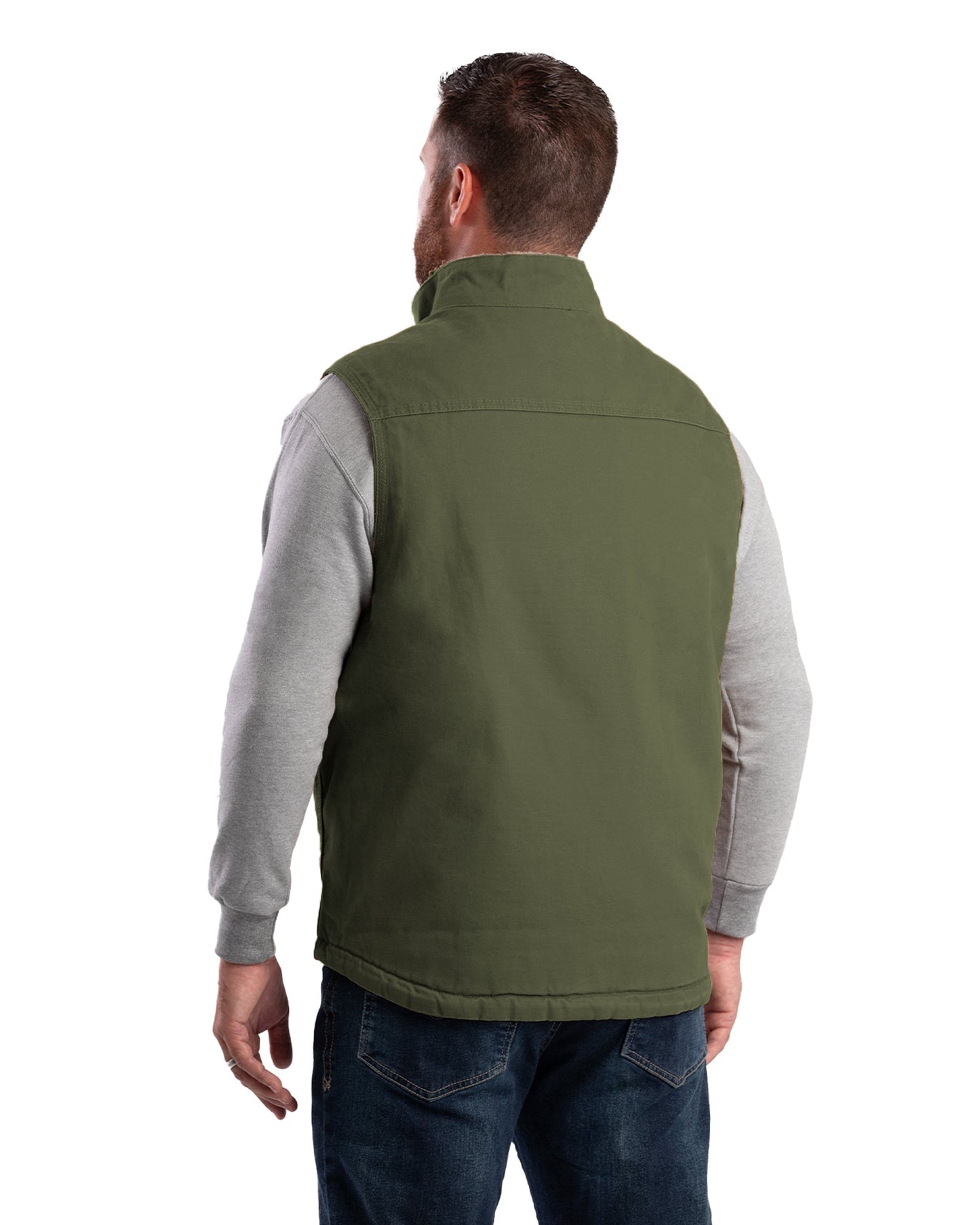 Heartland Sherpa-Lined Washed Duck Vest