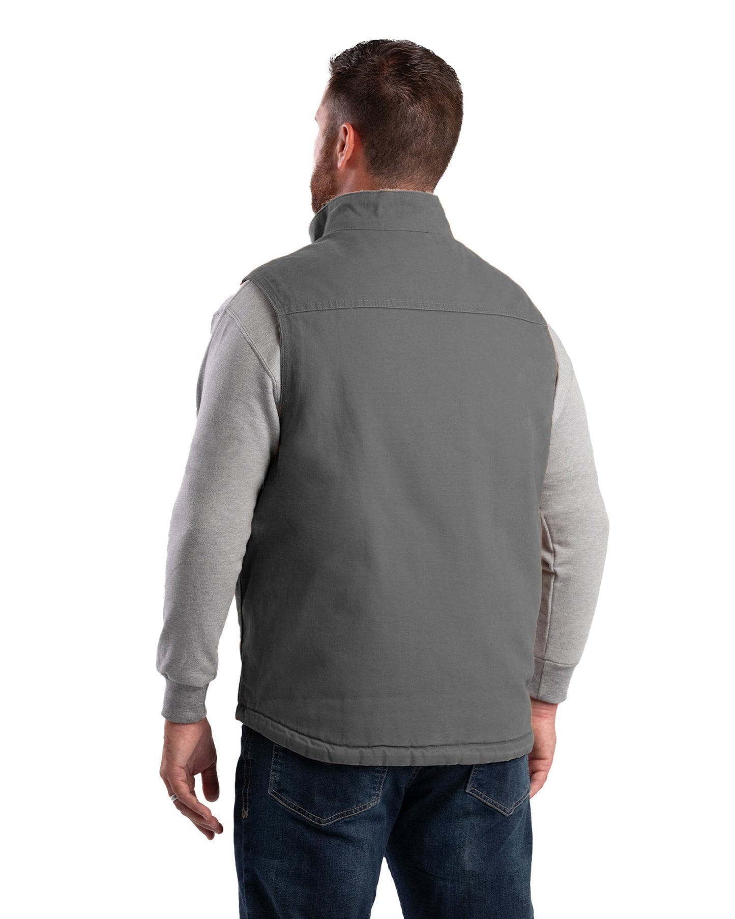Heartland Sherpa-Lined Washed Duck Vest