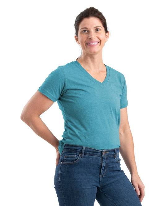 Women's Performance V-Neck Short Sleeve T-Shirt - Berne Apparel