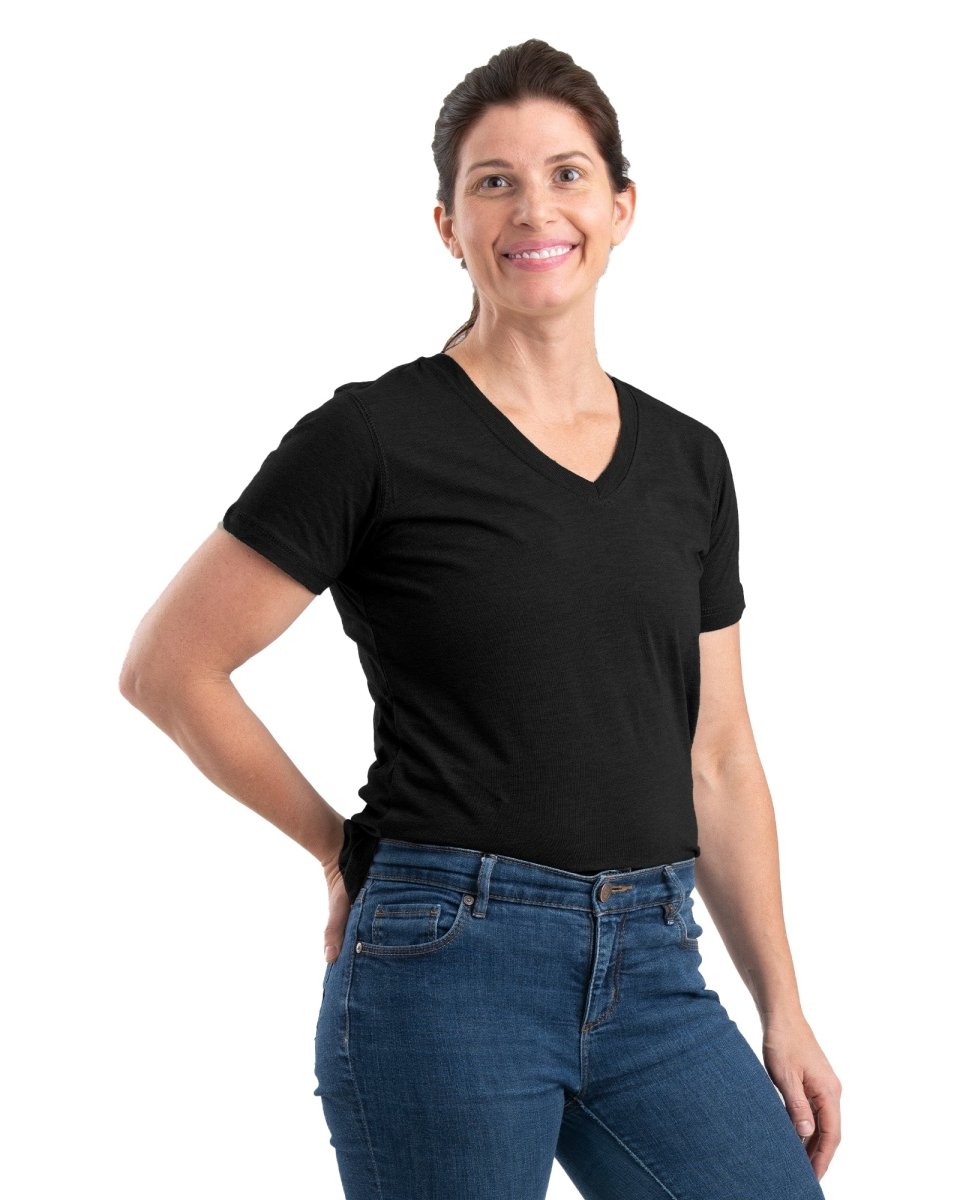 Women's Performance V-Neck Short Sleeve T-Shirt - Berne Apparel