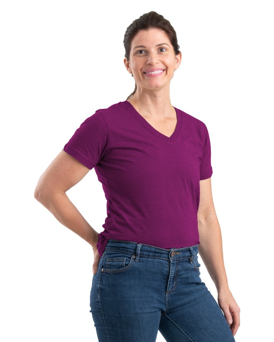 Women's Performance V-Neck Short Sleeve T-Shirt - Berne Apparel
