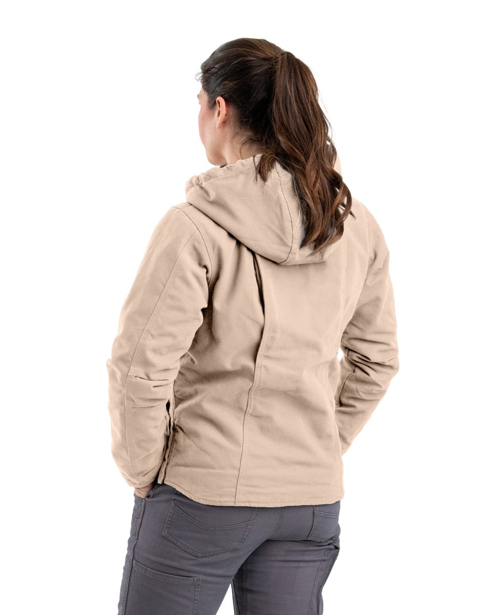 Women's Sherpa-Lined Duck Hooded Jacket - Berne Apparel