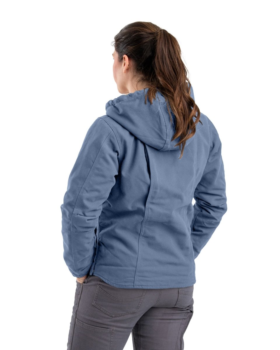 Women's Sherpa-Lined Duck Hooded Jacket - Berne Apparel