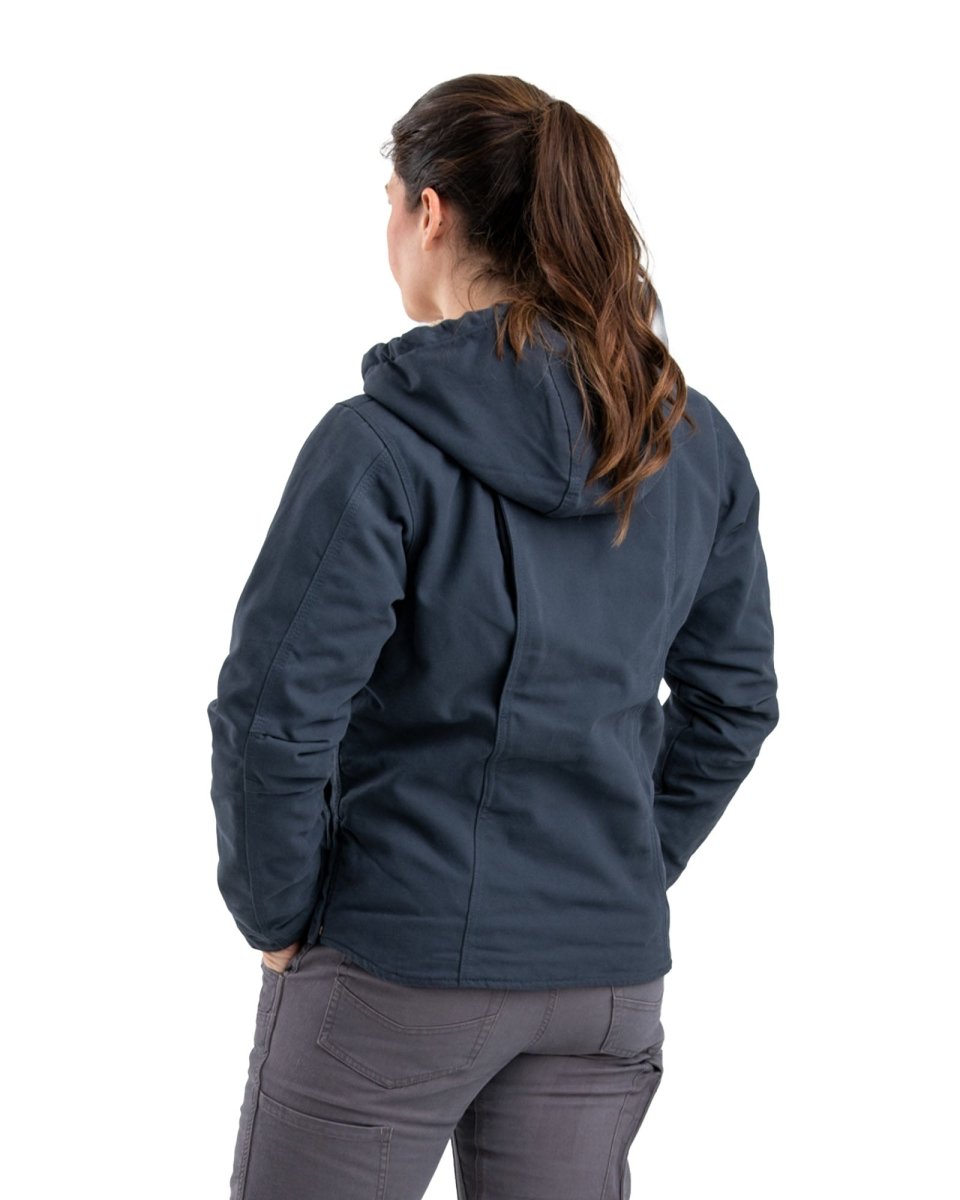 Women's Sherpa-Lined Duck Hooded Jacket - Berne Apparel